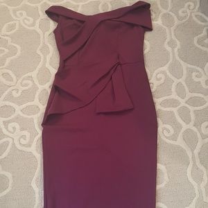 New With Tags purple off shoulder cocktail dress
